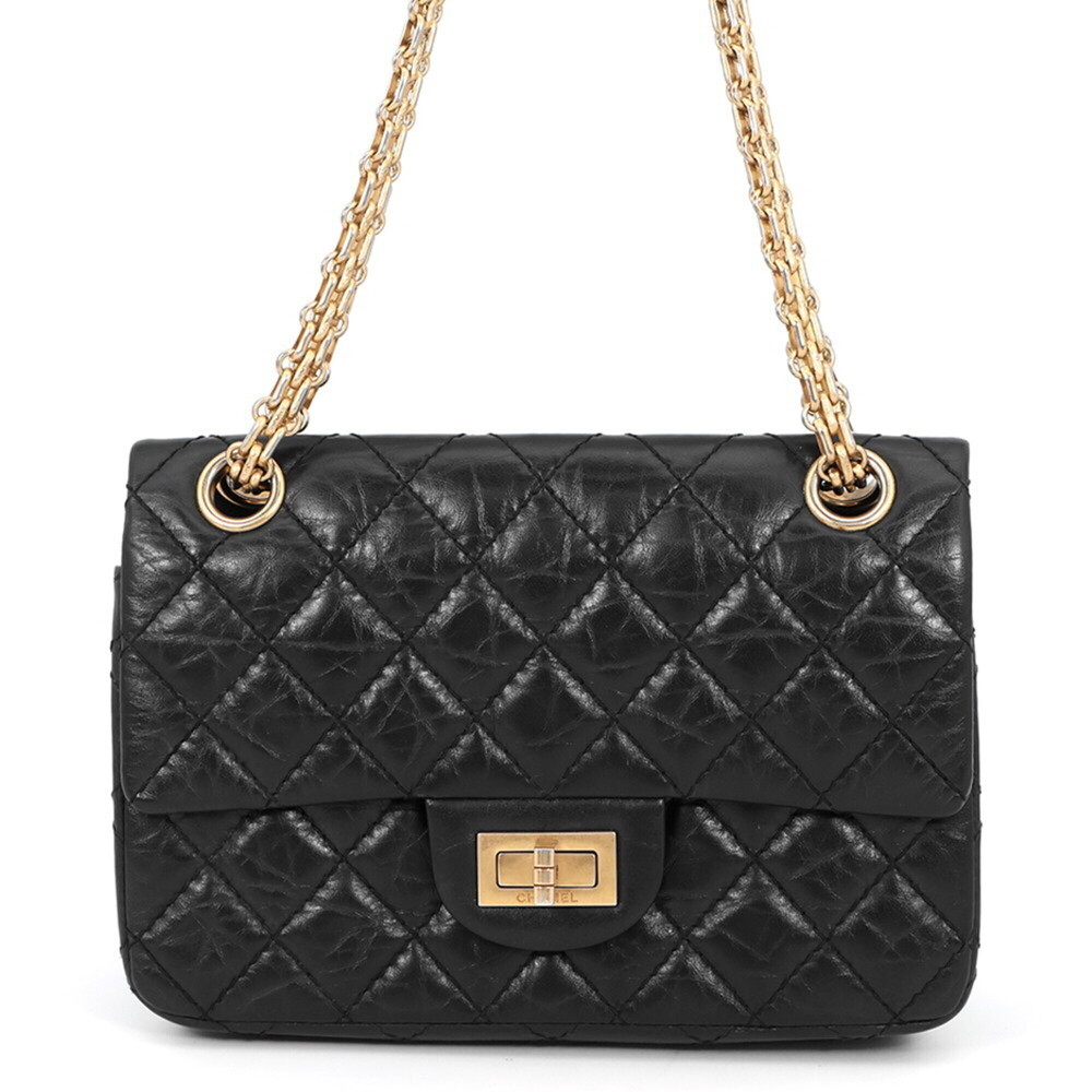 Chanel Chain Shoulder Bag Matelassé 2.55 Mini Aged Calf Leather AS0874 CHANEL...
